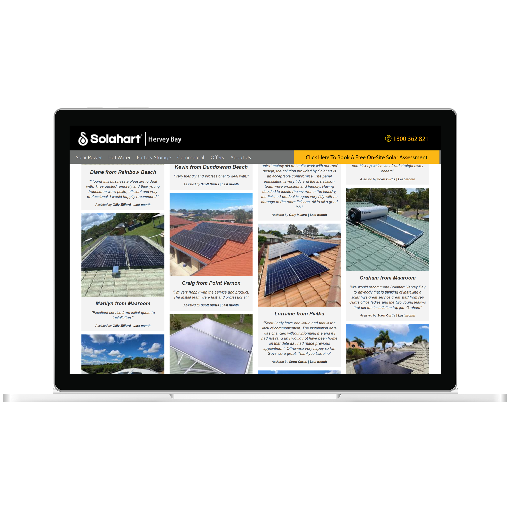 photo of reviews for solar company in queensland australia